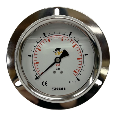 манометр осевой с фланцем skon 426-23-143-g0160j (100 мм, 0-160 бар, 1/2")