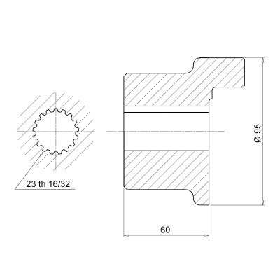 полумуфта sgeg40pd11060