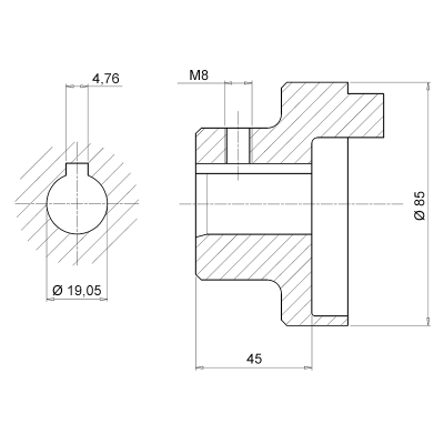 полумуфта sgea31g01045 (sgea31g01045fg)