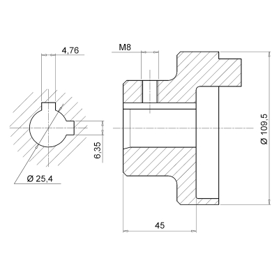 полумуфта sgea51g040452ffg
