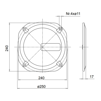 люк с прокладкой ob275p01gn