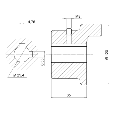 полумуфта sgeg60g040652f