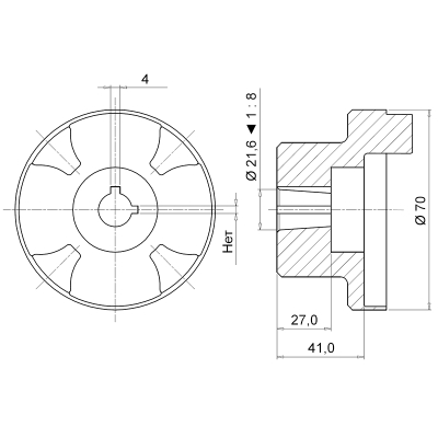 полумуфта sgea21fs300