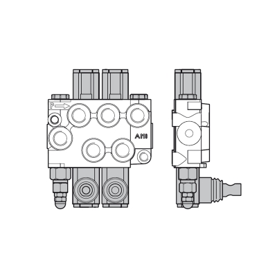 распределитель ami 4/2 p2s(160) ab6 c2 r4(200) x2