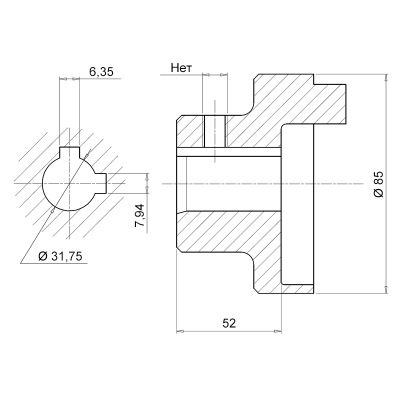 полумуфта sgea31g060522g