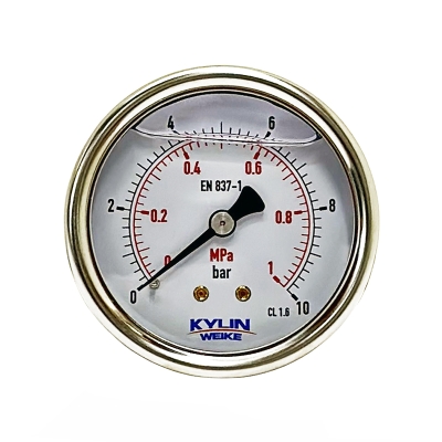 манометр осевой kwi p150-63-cb-s-03-n/a-10br&1mp (63 мм, 0-10 бар, 1/4")